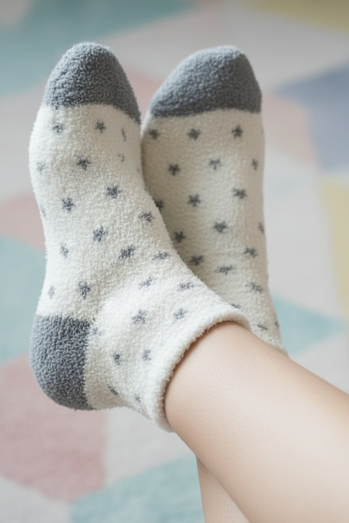 Women's - Fur Socks - 1/4 Socks