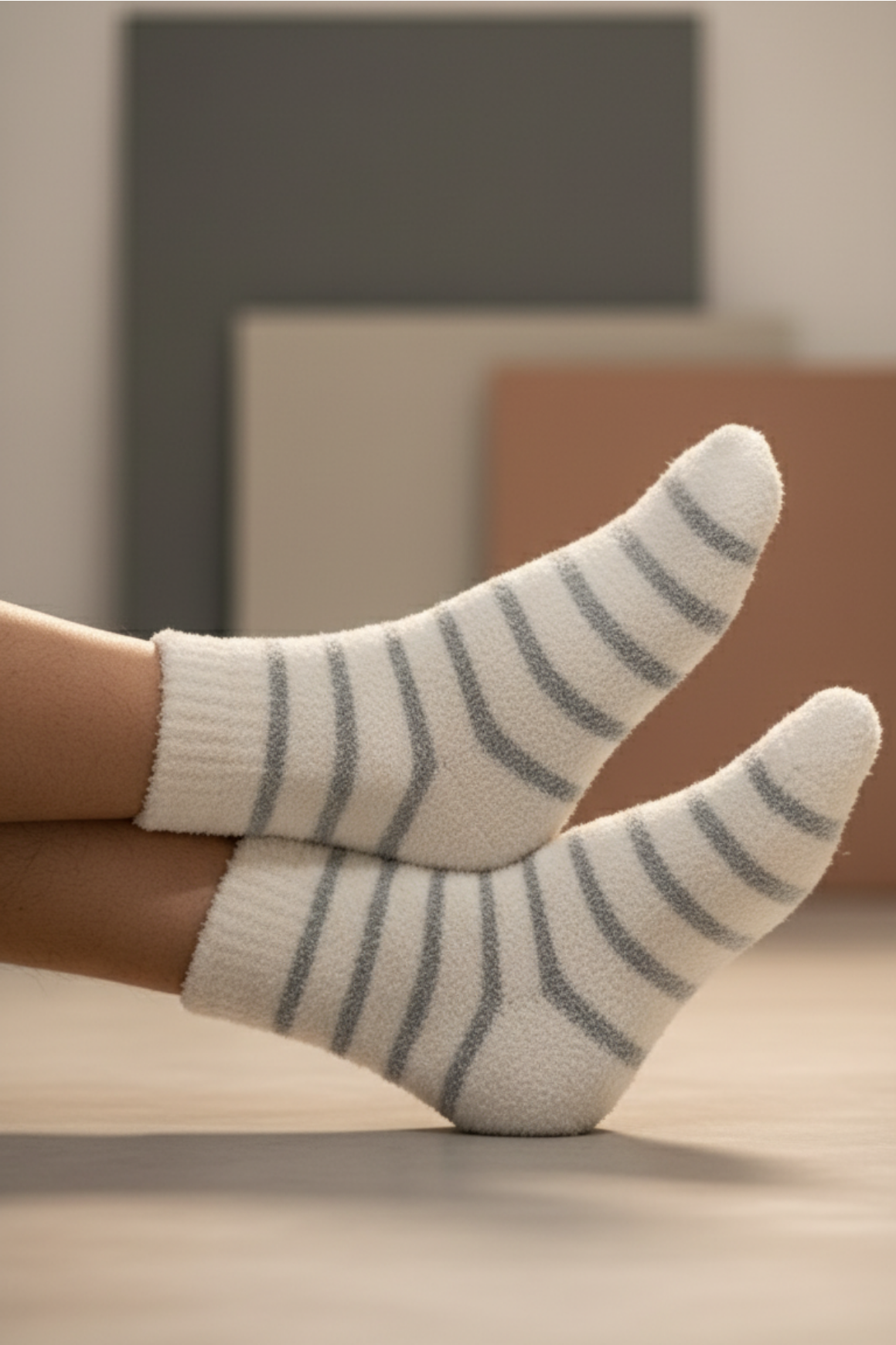 Women's - Fur Socks - 1/4 Socks